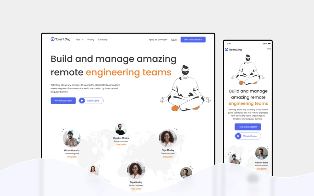 TalentOrg 海外官网 项目预览